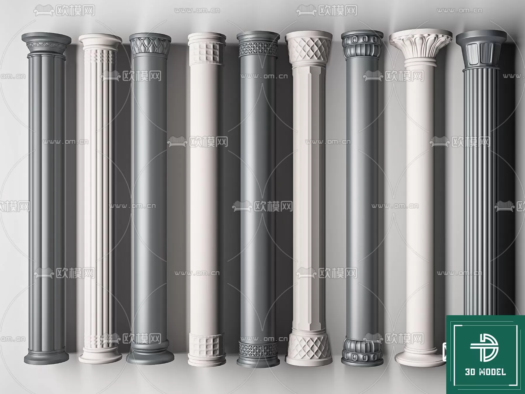 Pillar 3D Models – 3DS Max – 064 – PRO