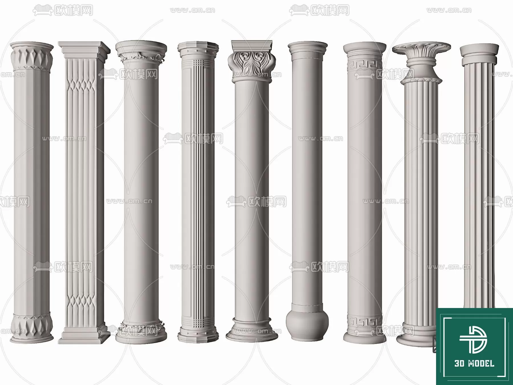 Pillar 3D Models – 3DS Max – 067 – PRO