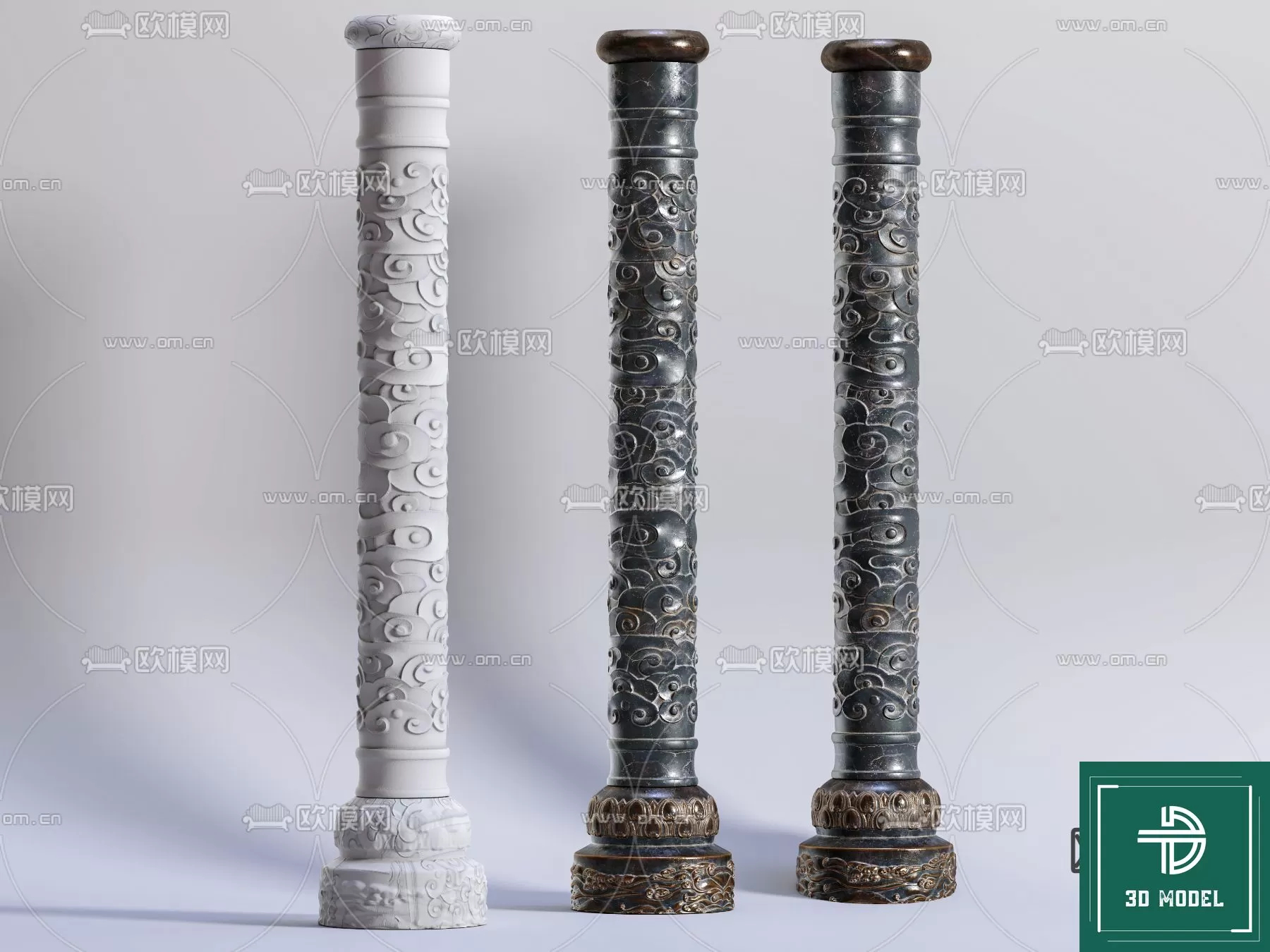 Pillar 3D Models – 3DS Max – 073 – PRO