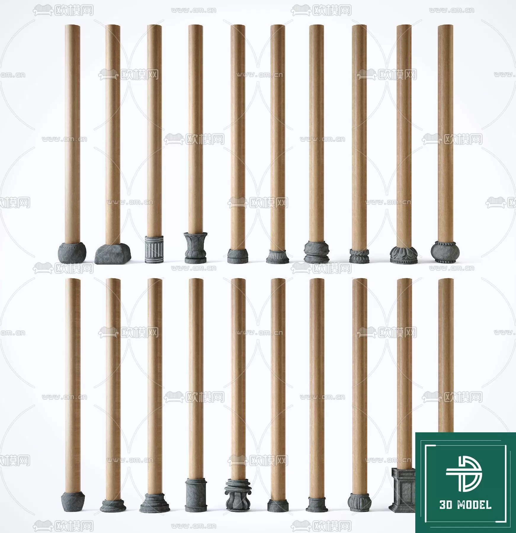 Pillar 3D Models – 3DS Max – 085 – PRO