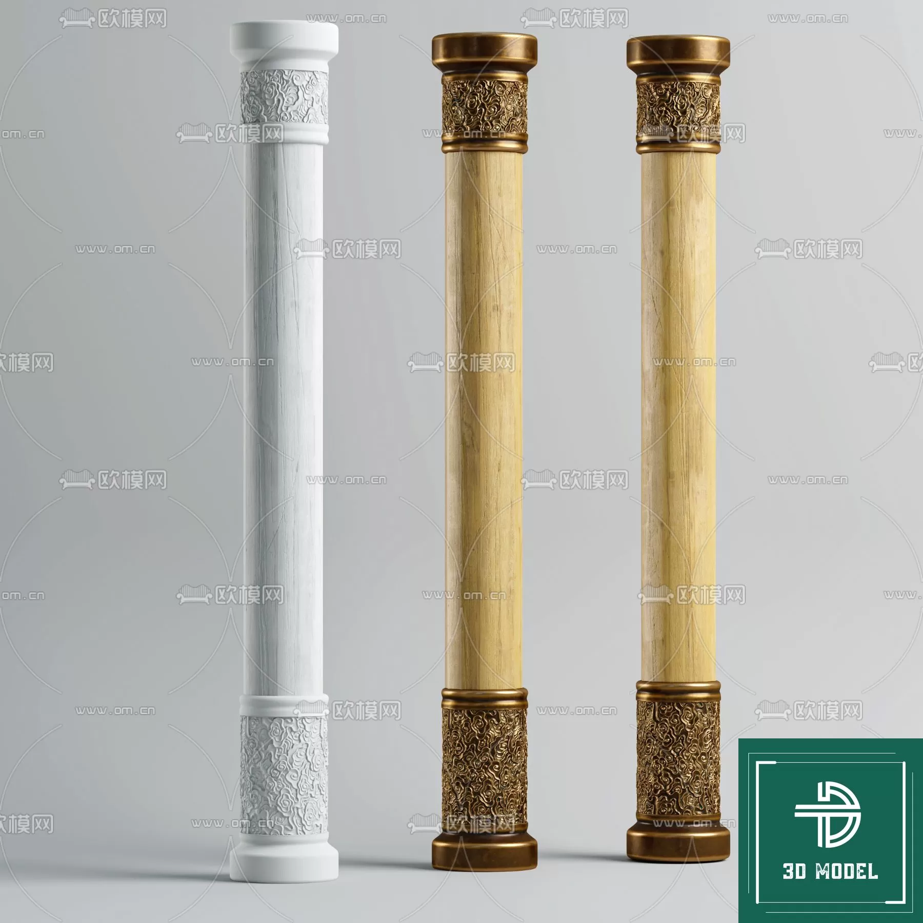Pillar 3D Models – 3DS Max – 089 – PRO
