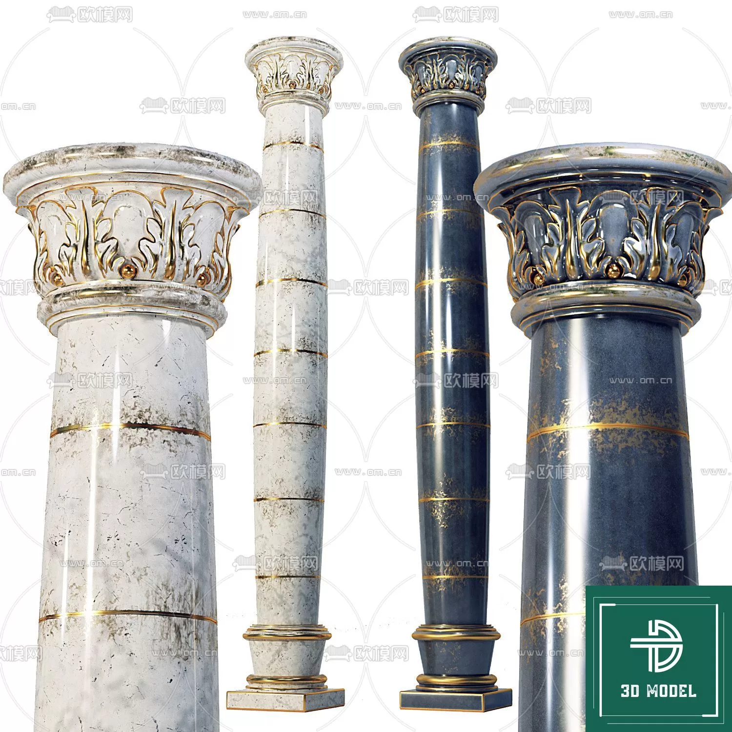 Pillar 3D Models – 3DS Max – 099 – PRO