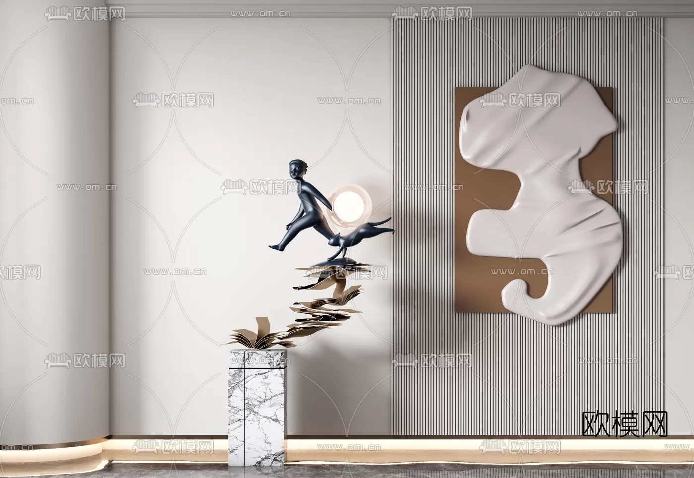 SCULPTURE LIGHT – 3D MODELS – 010 – PRO
