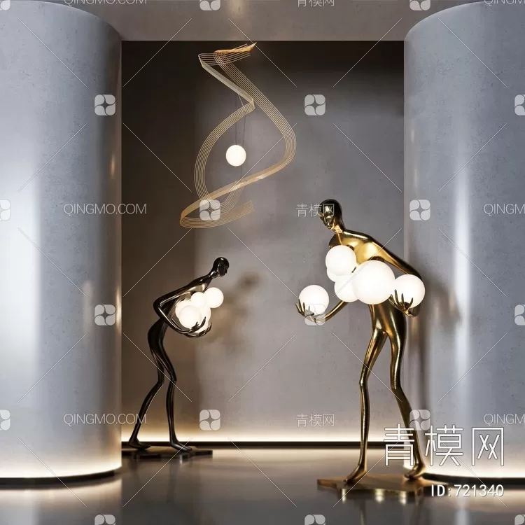 SCULPTURE LIGHT – 3D MODELS – 074 – PRO