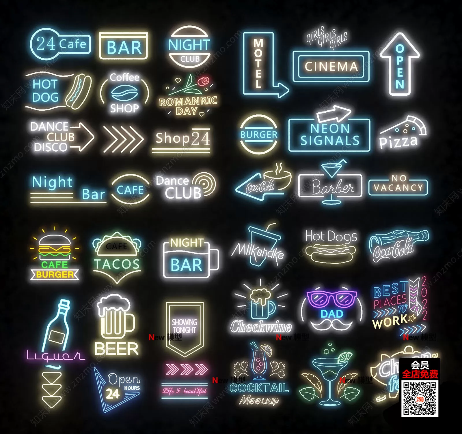 NEON LIGHT – 3D MODELS – 002 – PRO