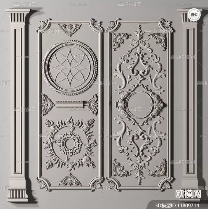 CLASSIC MOLDING – MOULDING – 3D MODELS – 008 – PRO
