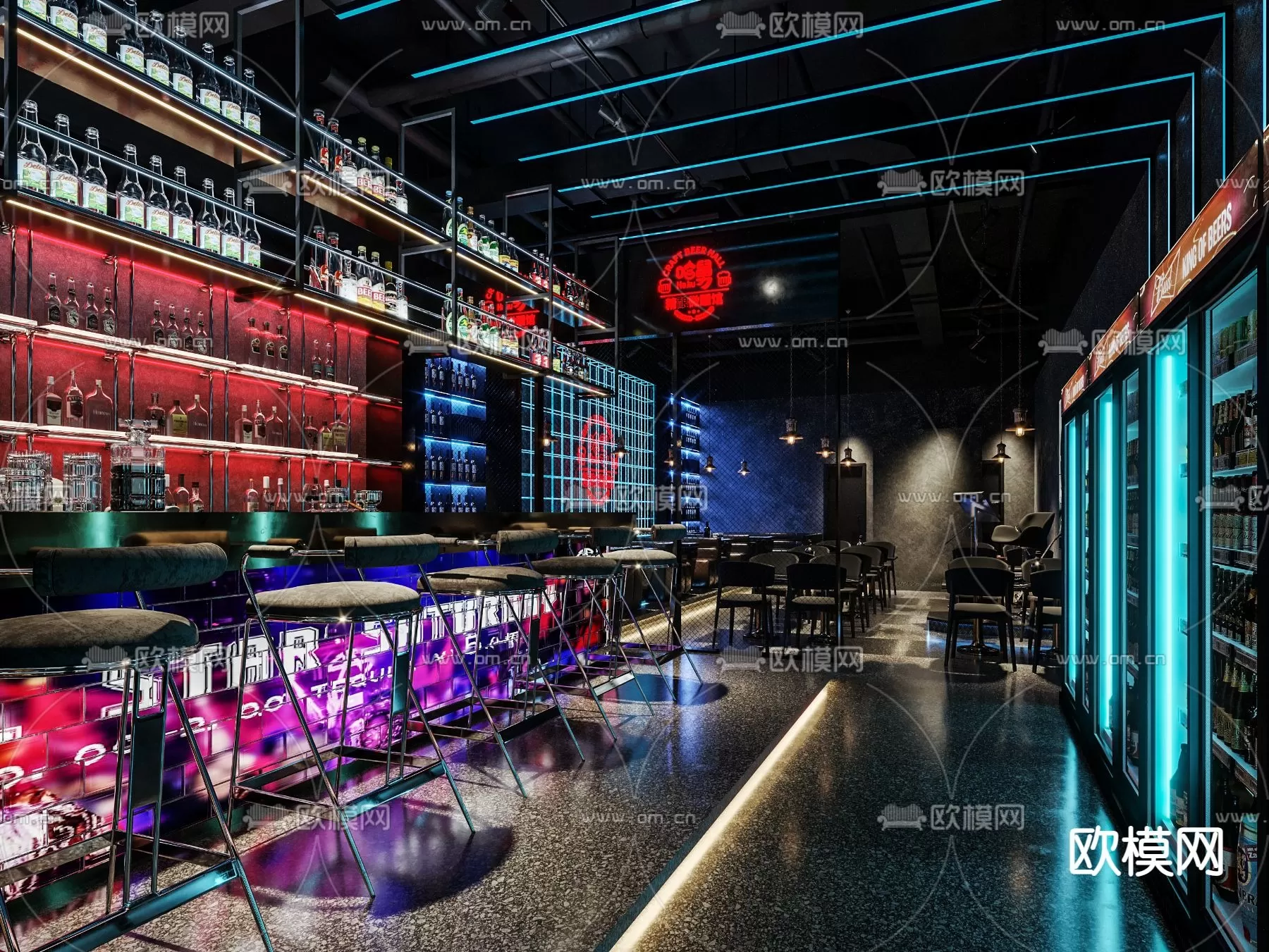 BAR – 3D MODELS – SCENES – BLOCKS – 022 – PRO