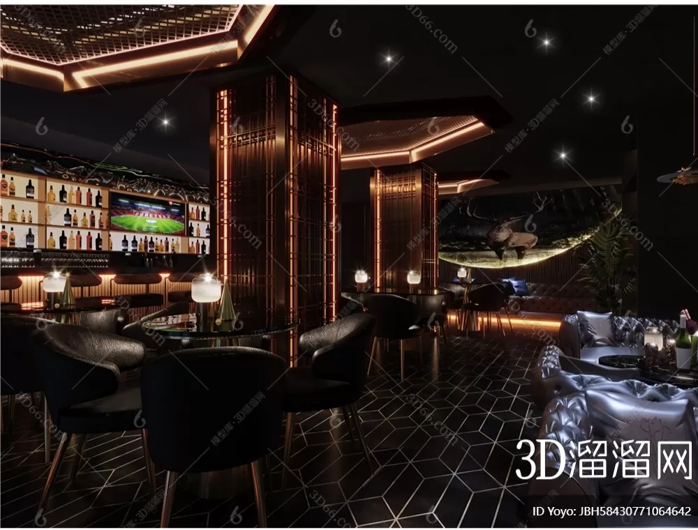 BAR – 3D MODELS – SCENES – BLOCKS – 039 – PRO