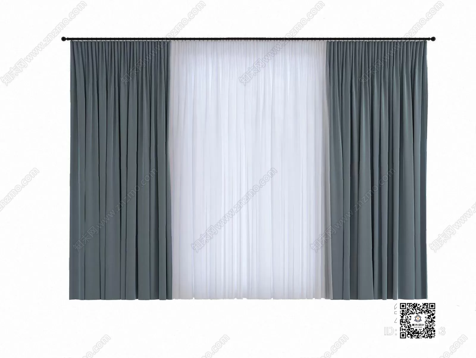 MODERN CURTAIN – 3D MODELS – 099 – PRO