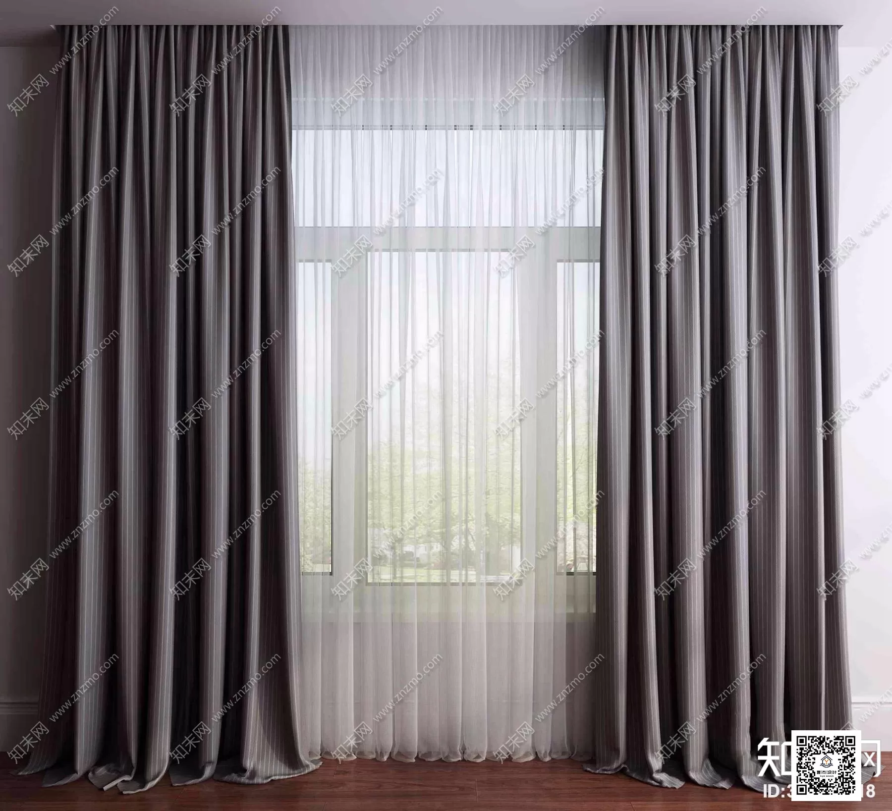 MODERN CURTAIN – 3D MODELS – 128 – PRO