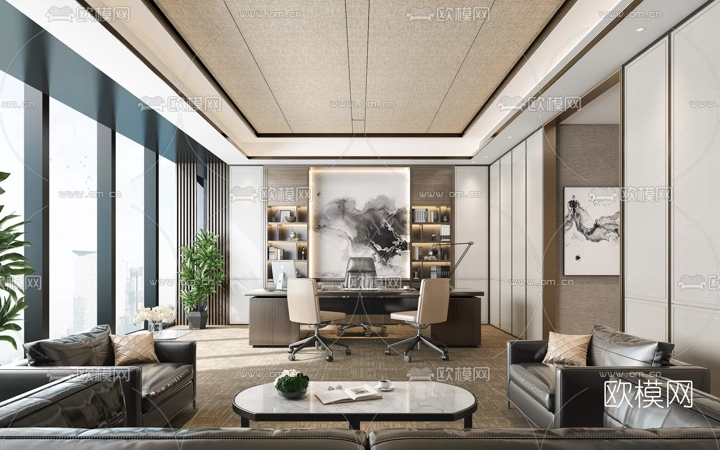 OFFICE SCENES – BLOCKS 3D MODELS – 016 – PRO
