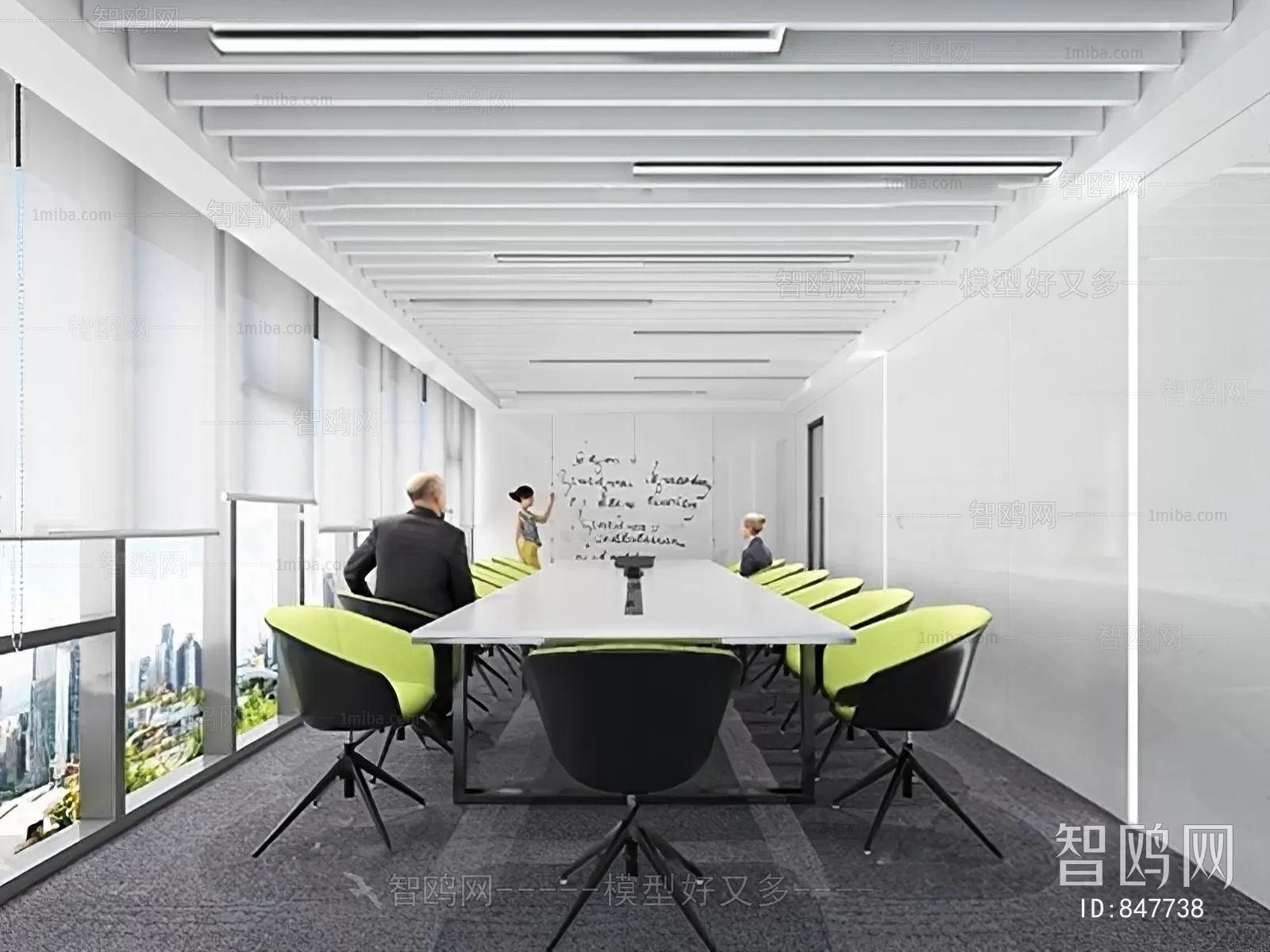 OFFICE SCENES – BLOCKS 3D MODELS – 204 – PRO