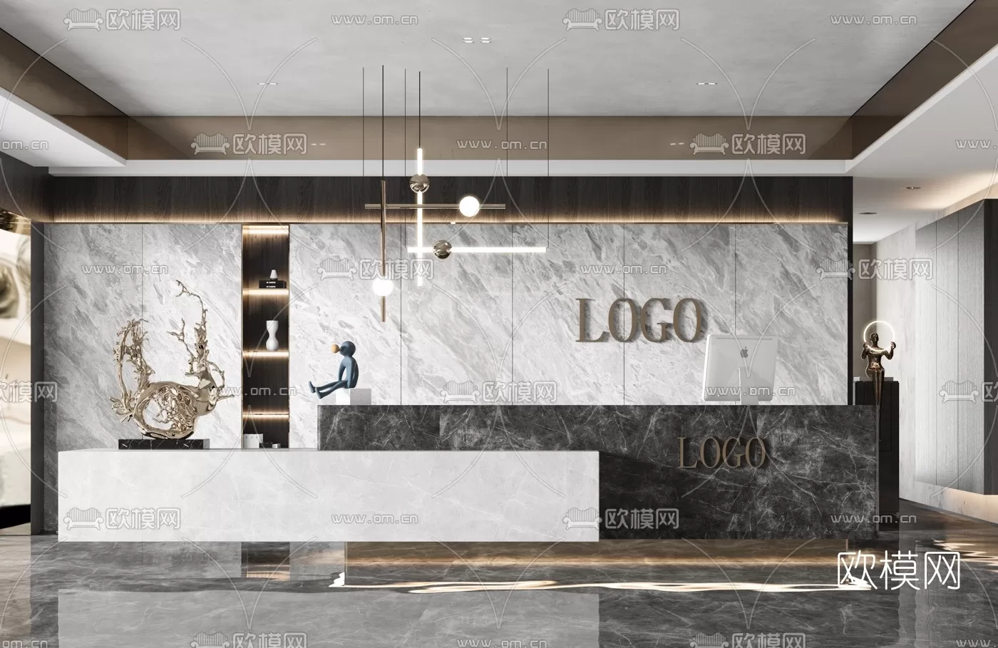 OFFICE SCENES – BLOCKS 3D MODELS – 010 – PRO