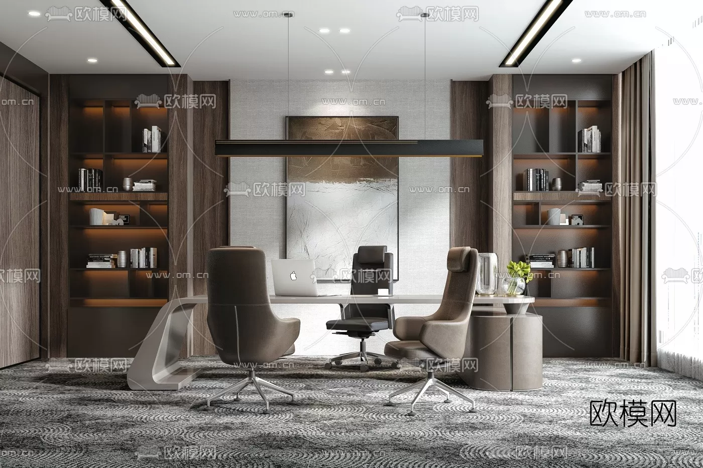 OFFICE SCENES – BLOCKS 3D MODELS – 023 – PRO