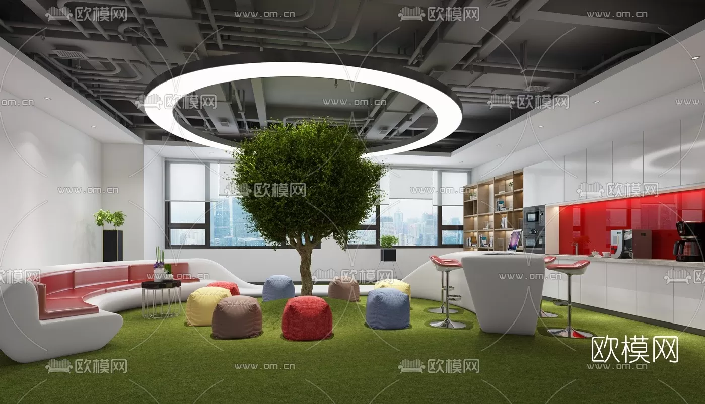 OFFICE SCENES – BLOCKS 3D MODELS – 027 – PRO