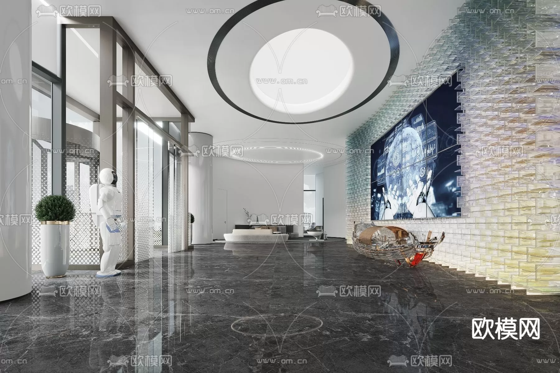 OFFICE SCENES – BLOCKS 3D MODELS – 058 – PRO