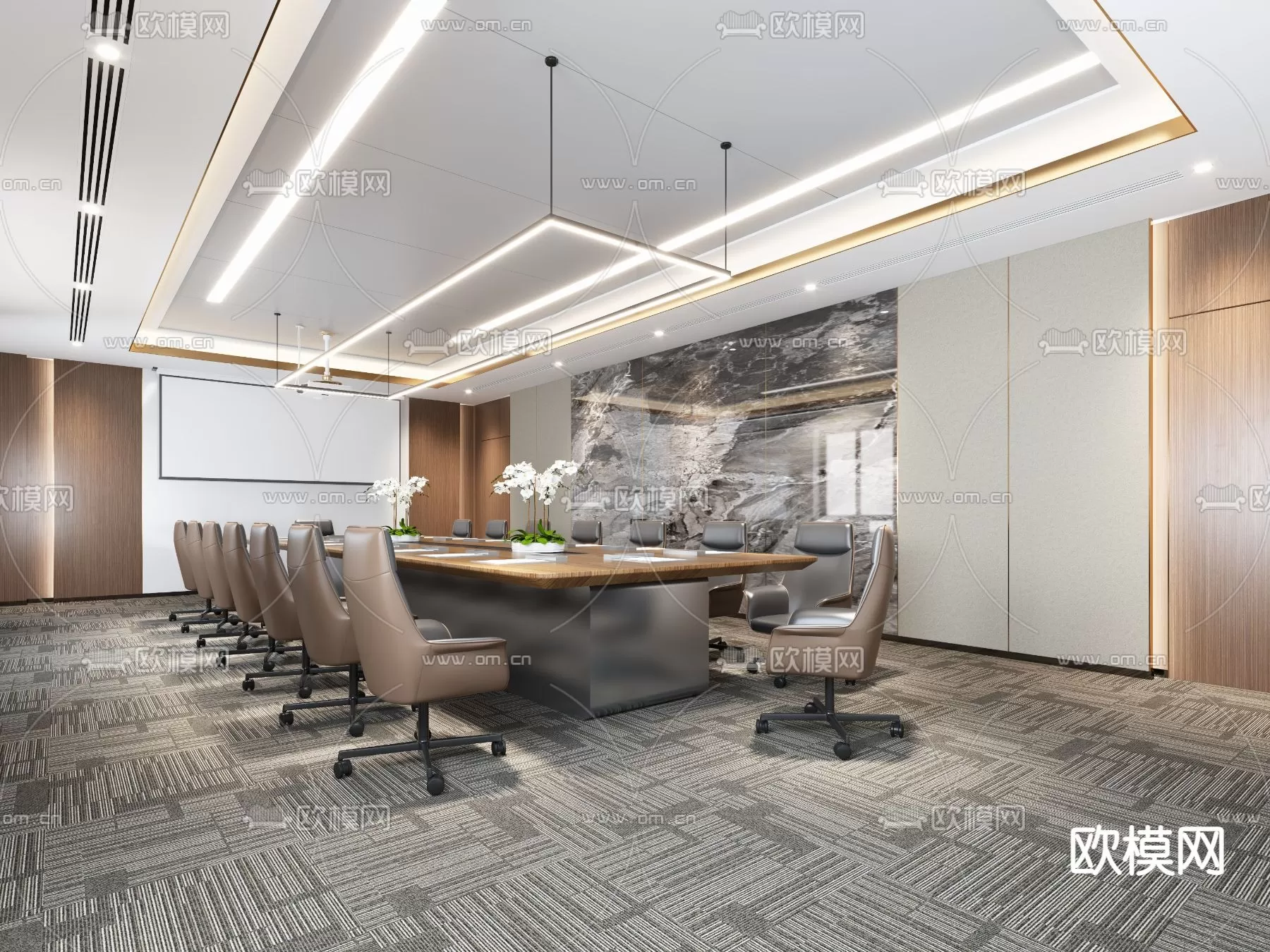 OFFICE SCENES – BLOCKS 3D MODELS – 061 – PRO