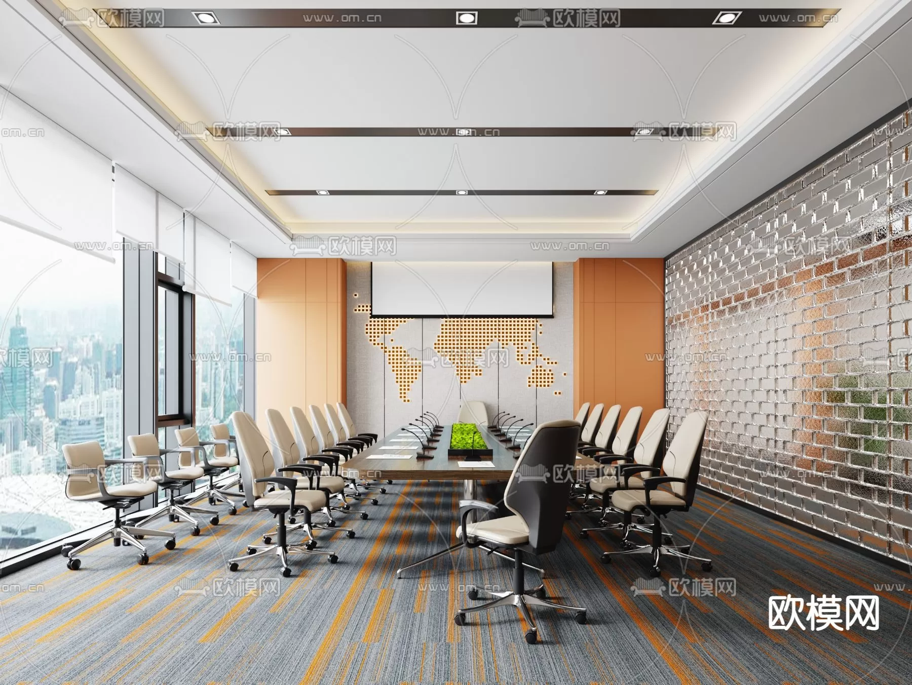 OFFICE SCENES – BLOCKS 3D MODELS – 091 – PRO