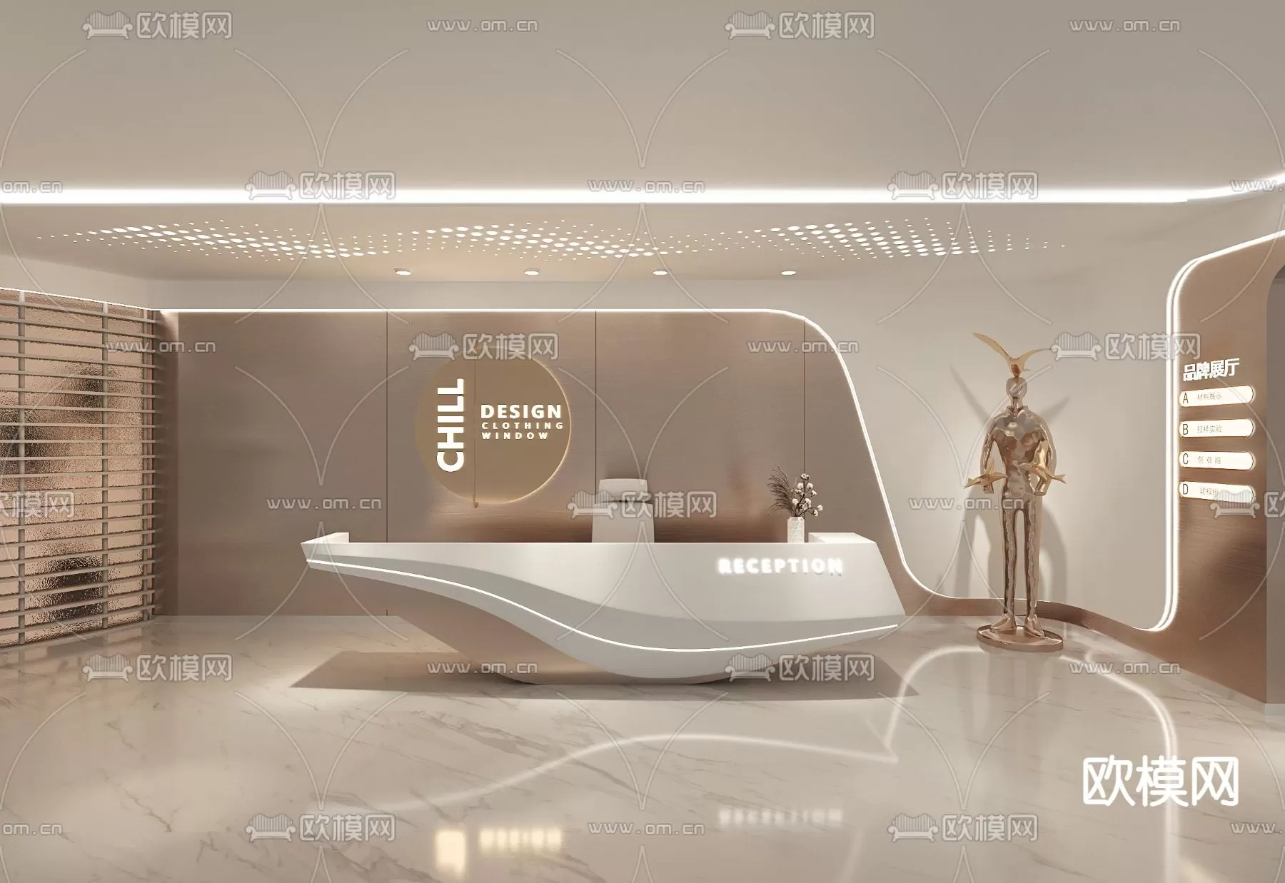 OFFICE SCENES – BLOCKS 3D MODELS – 095 – PRO