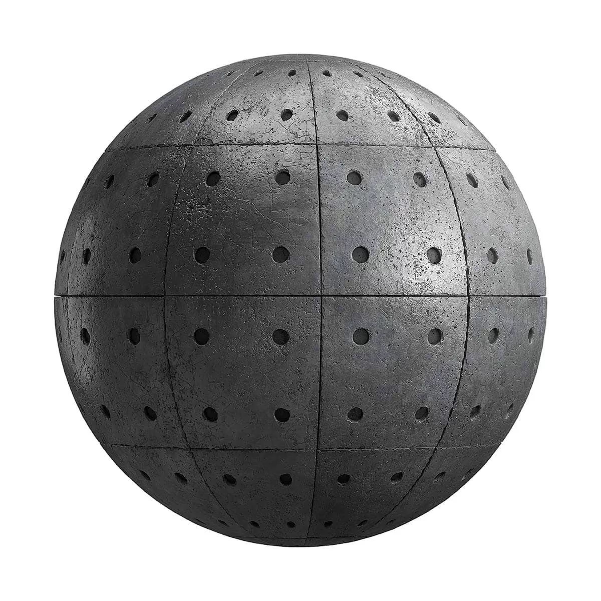 PBR Textures Volume 21 – Walls – 4K – 8K – dark_grey_concrete_panels_21_14