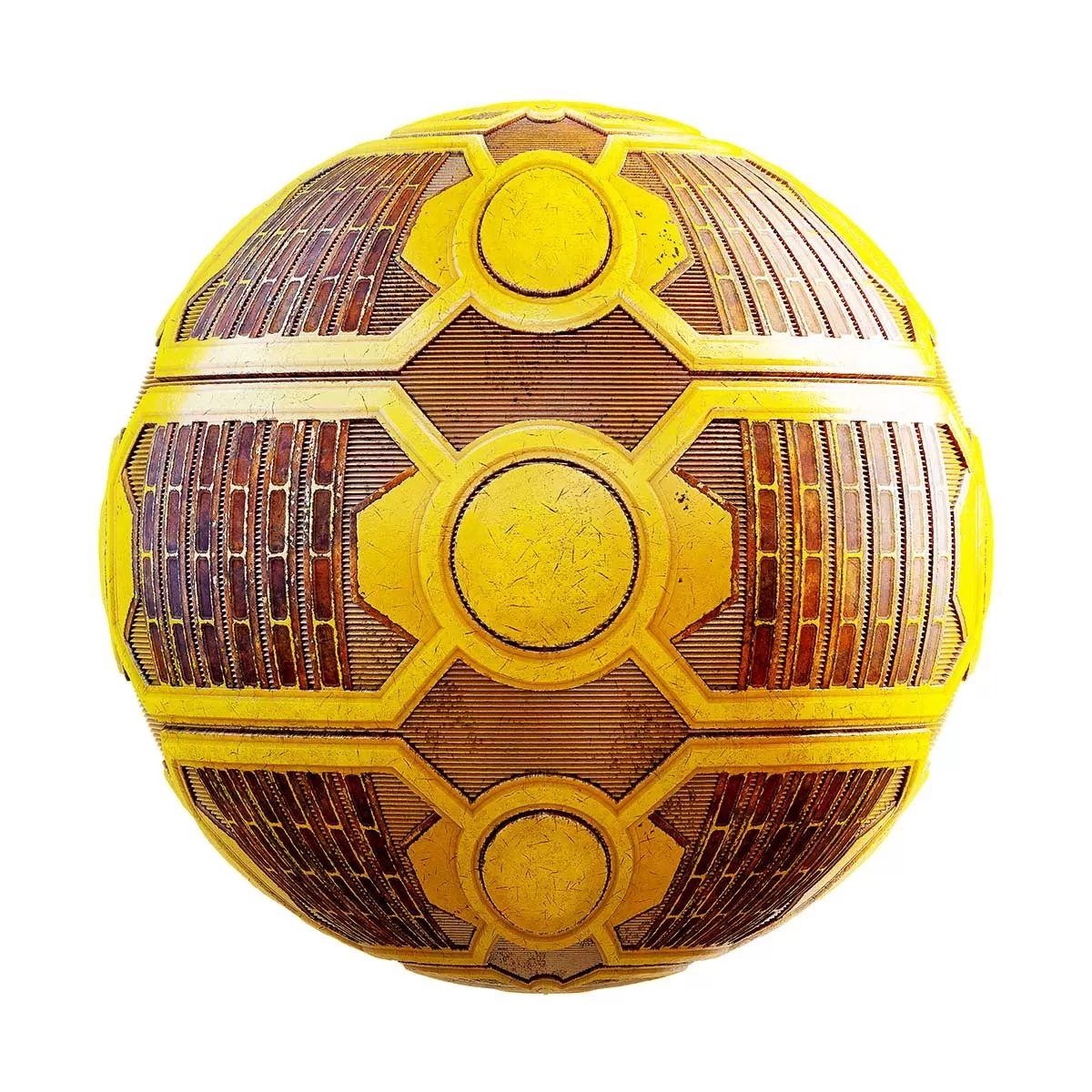 PBR Textures Volume 32 – Sci-Fi – 4K – 8K – yellow_space_ship_wall_28_44