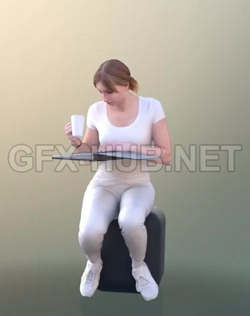 PBR Game 3D Model – 3D people – 10490 Anastasia
