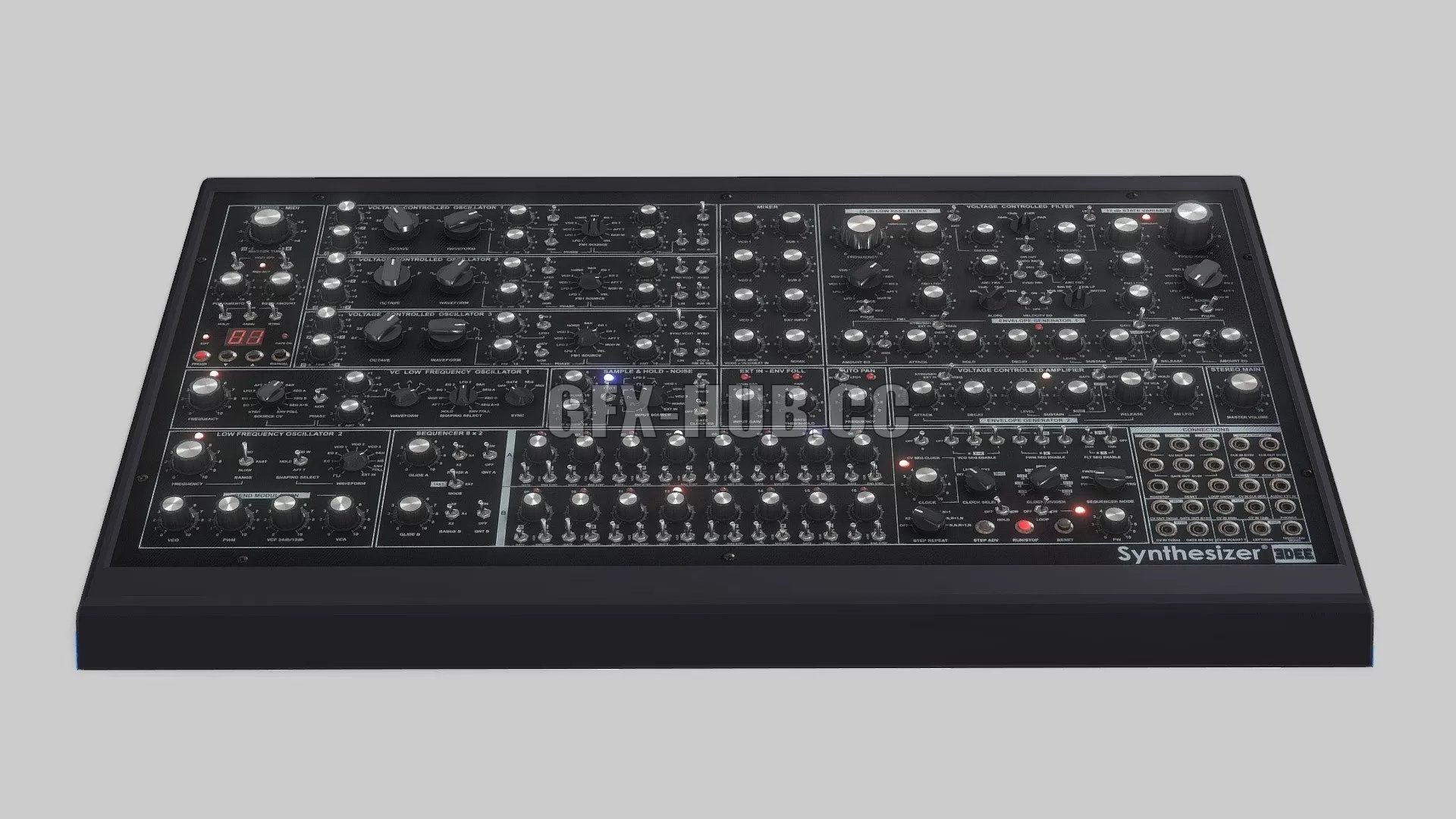 PBR Game 3D Model – A Synthesizer