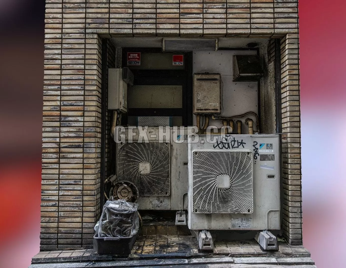 PBR Game 3D Model – Air Conditioner Machines