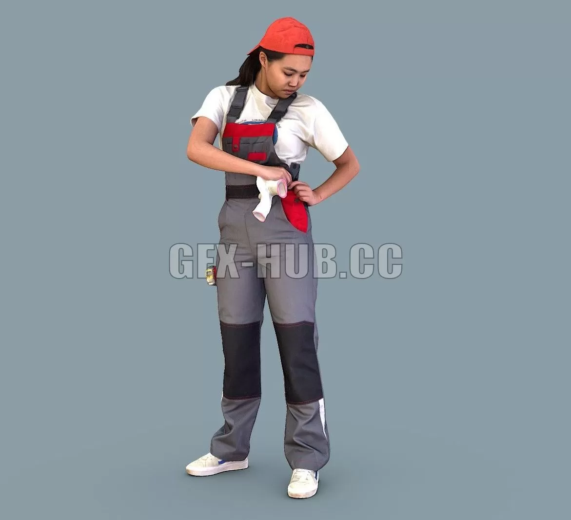 PBR Game 3D Model – At the Construction Site