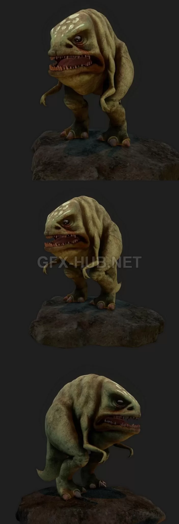 PBR Game 3D Model – Blurrg from Star Wars