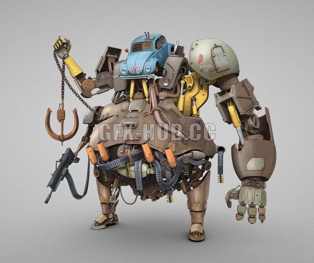 PBR Game 3D Model – BUTCHER