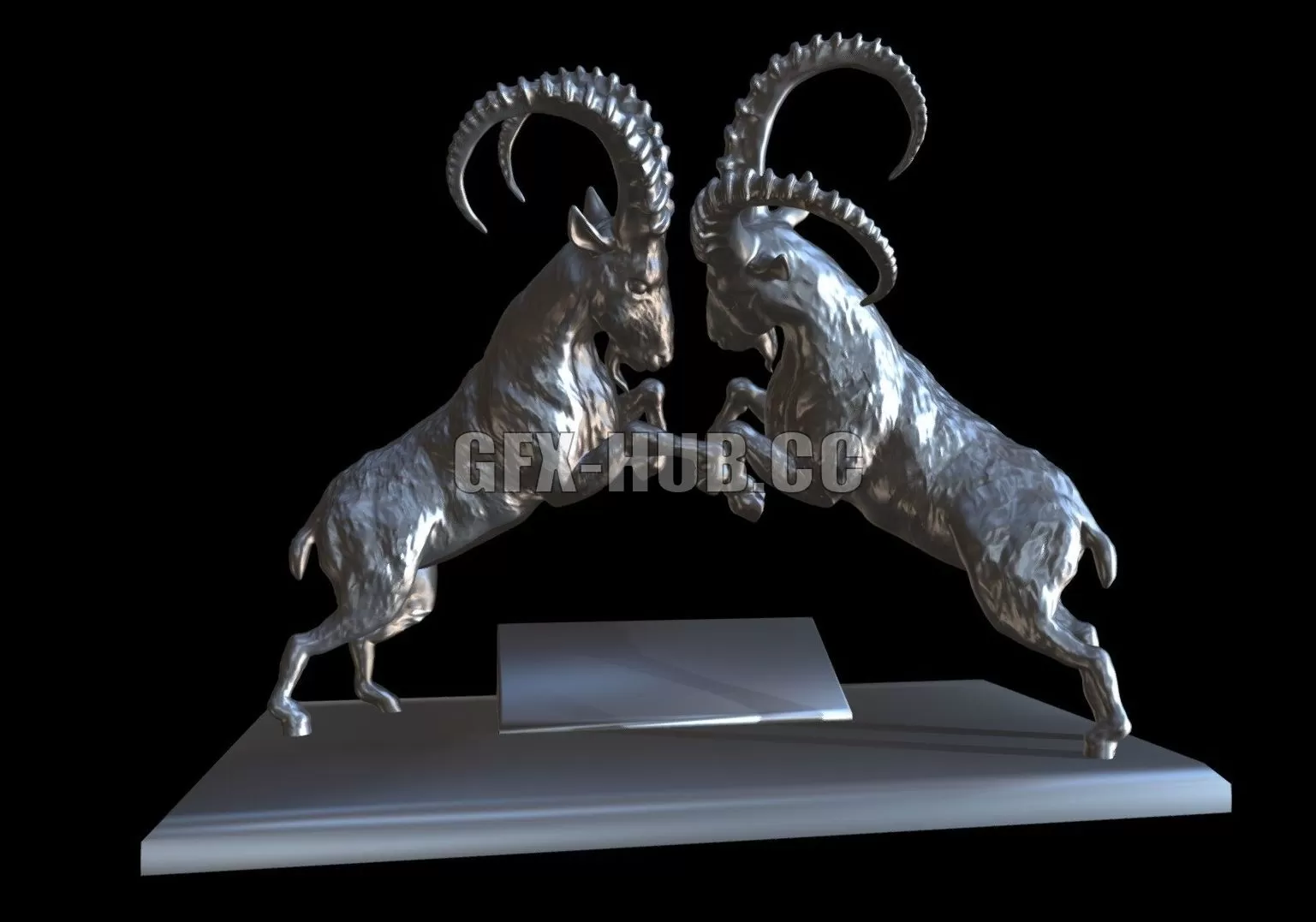 PBR Game 3D Model – Capricorn battle