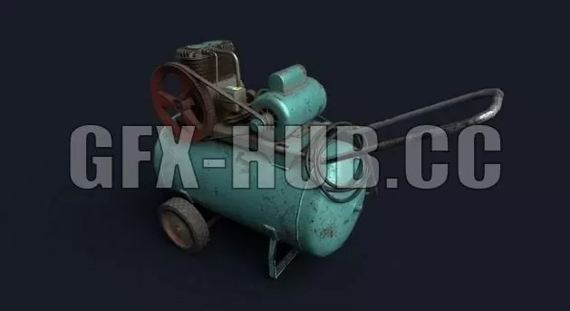 PBR Game 3D Model – Compressor