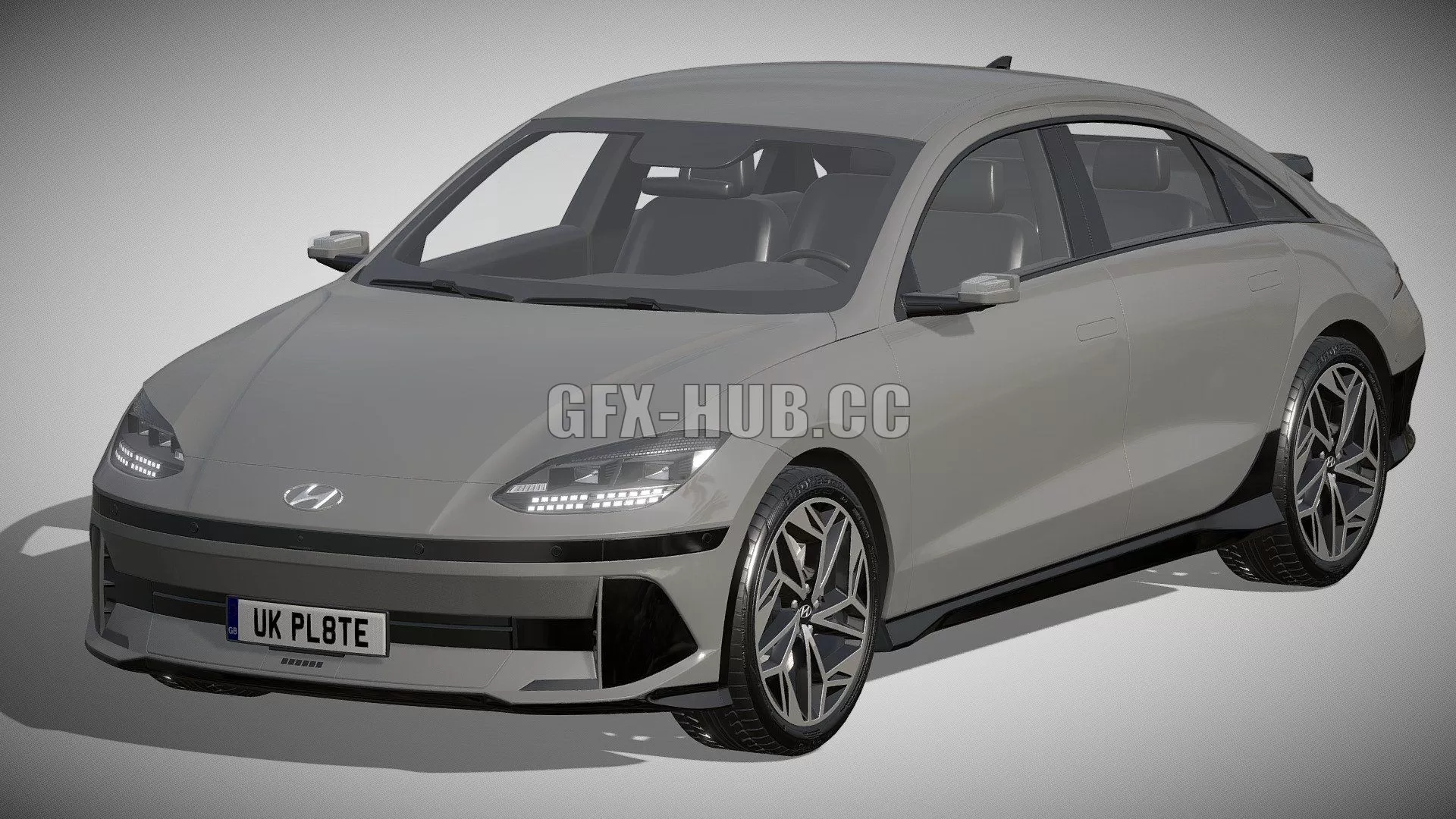 PBR Game 3D Model – G.F.X-H.U.B.Hyundai Ioniq 6