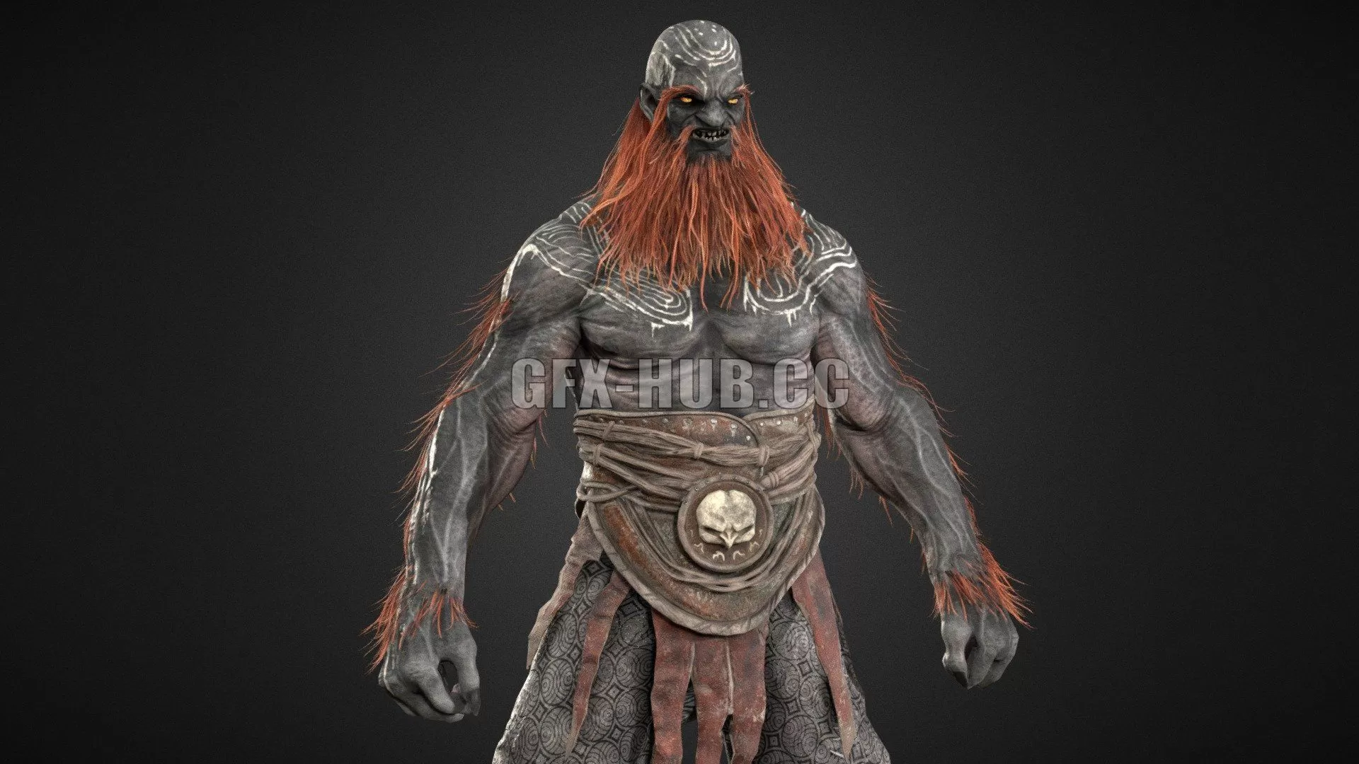 PBR Game 3D Model – Gate keeper