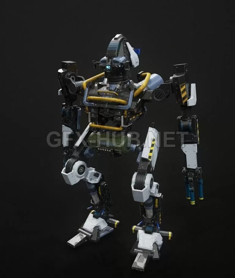 PBR Game 3D Model – Industrial Robot PBR