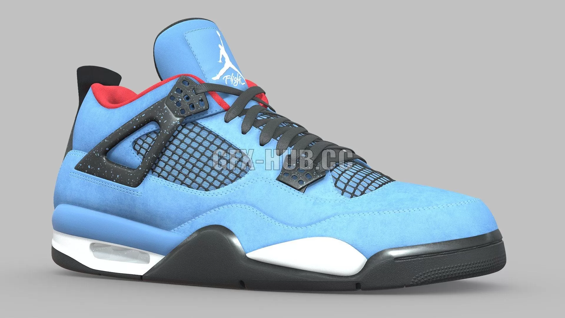 PBR Game 3D Model – Jordan 4 Travis Scott