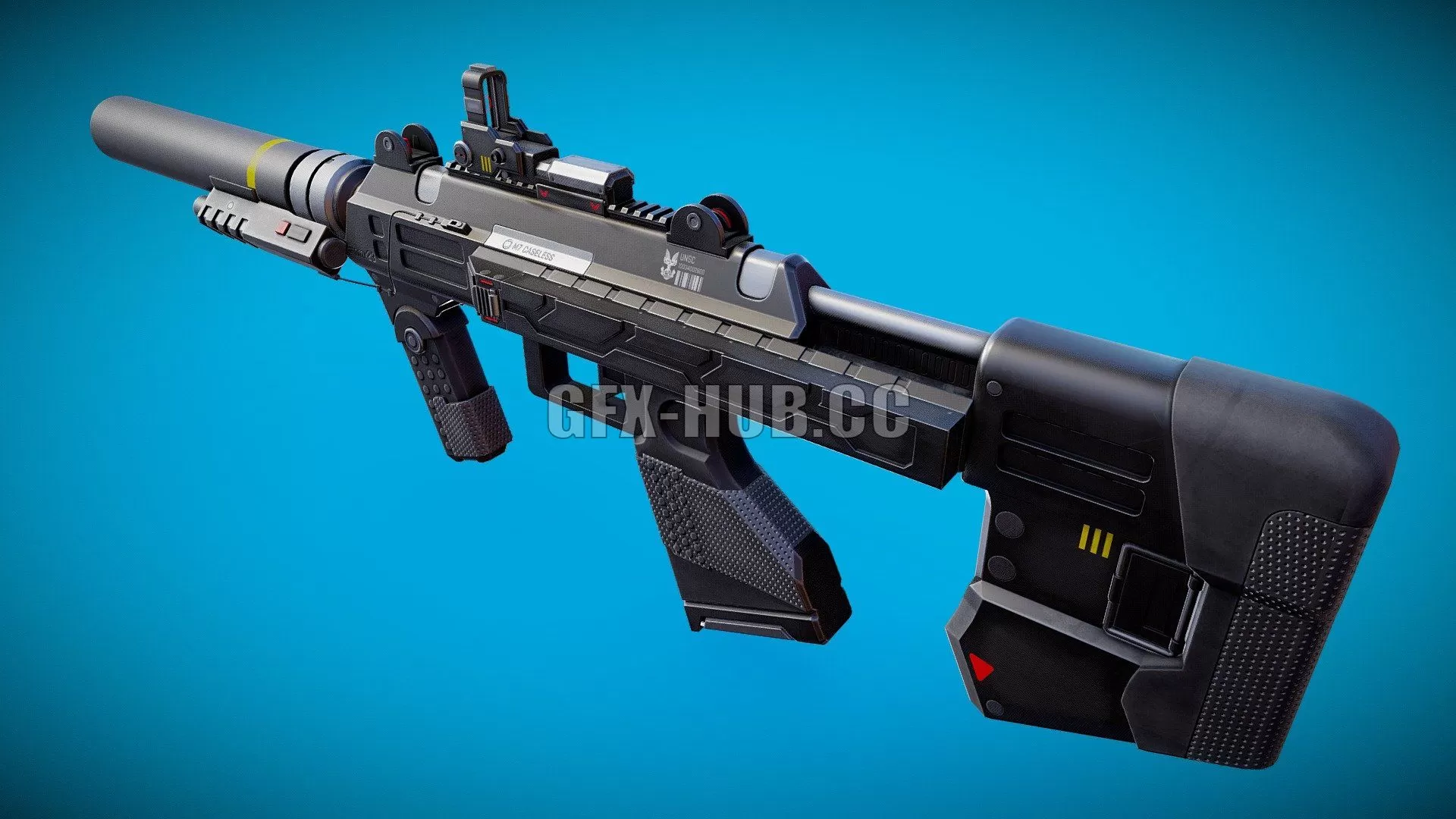 PBR Game 3D Model – M7 SMG