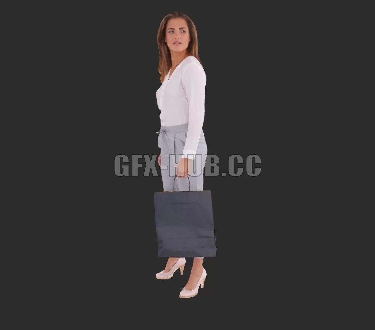 PBR Game 3D Model – Melanie Posed 007