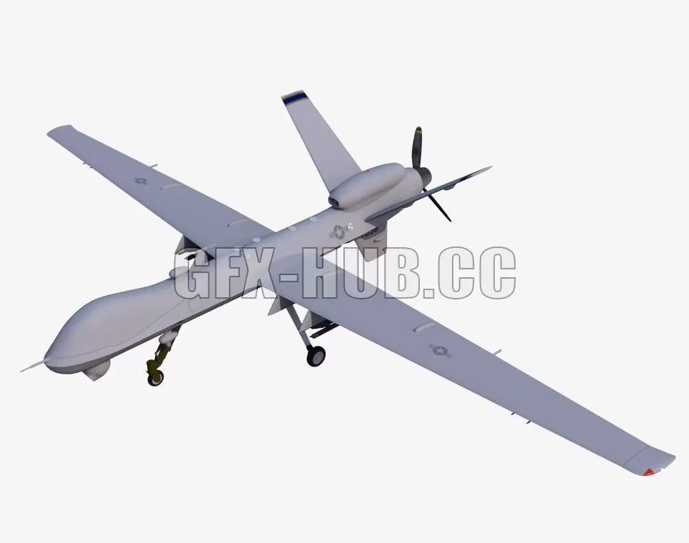 PBR Game 3D Model – MQ-9 Reaper