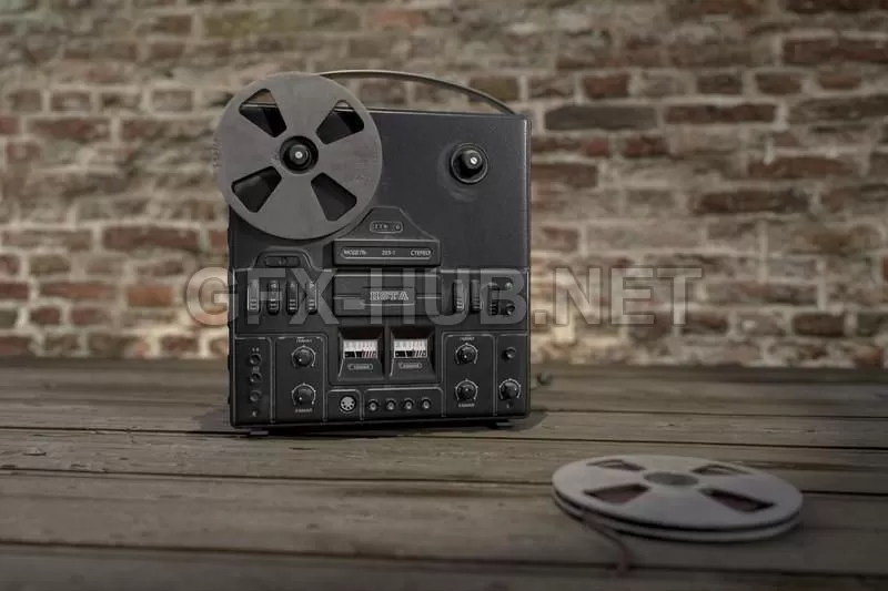 PBR Game 3D Model – Nota 203-1 radio PBR