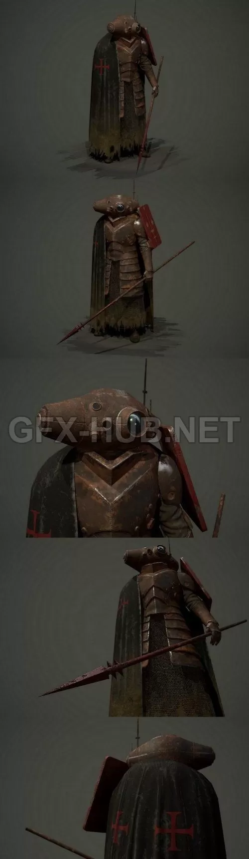 PBR Game 3D Model – Observer
