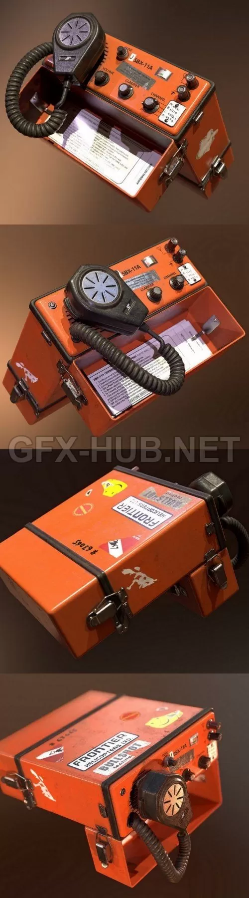 PBR Game 3D Model – Radio Telephone