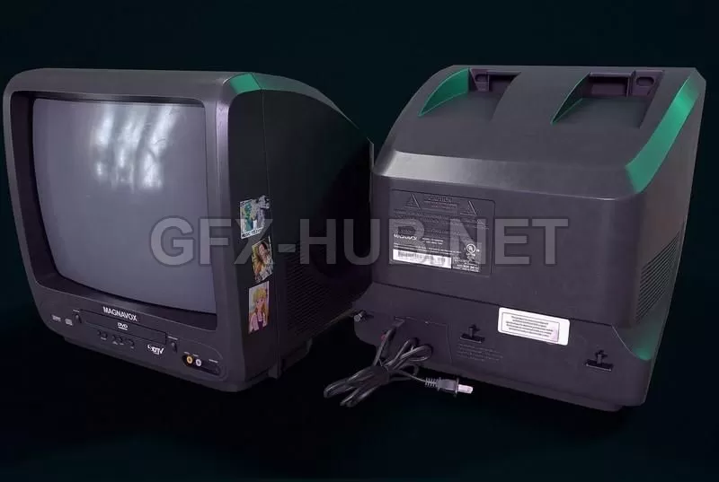 PBR Game 3D Model – Retro TV PBR