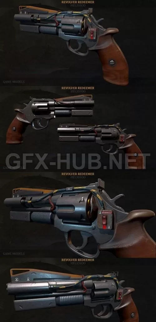 PBR Game 3D Model – REVOLVER REDEEMER
