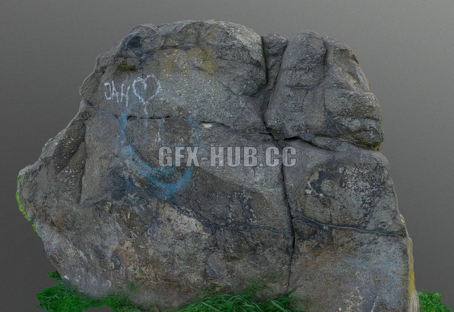 PBR Game 3D Model – Rock