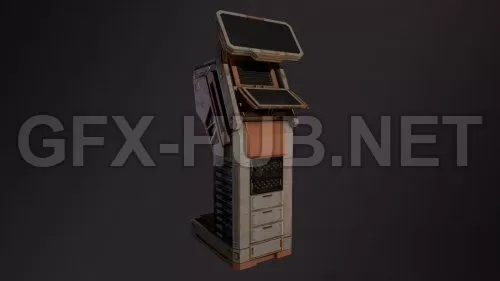 PBR Game 3D Model – Sci Fi Panel