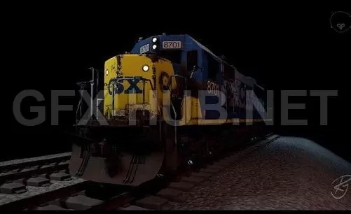 PBR Game 3D Model – SD60 Loco PBR