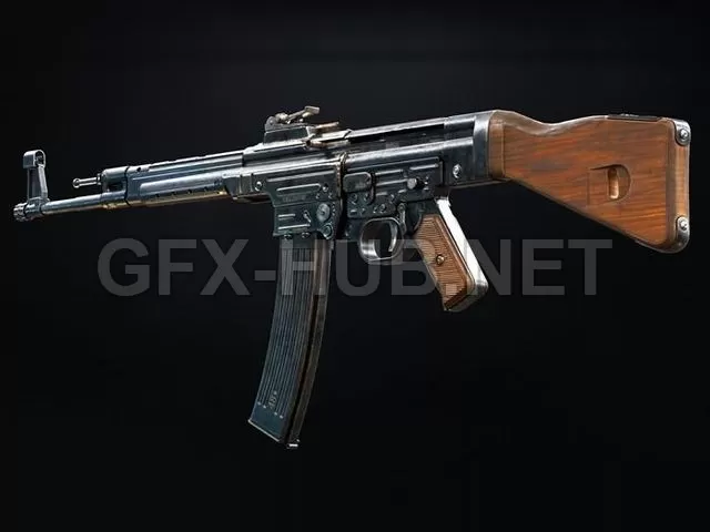 PBR Game 3D Model – STG-44