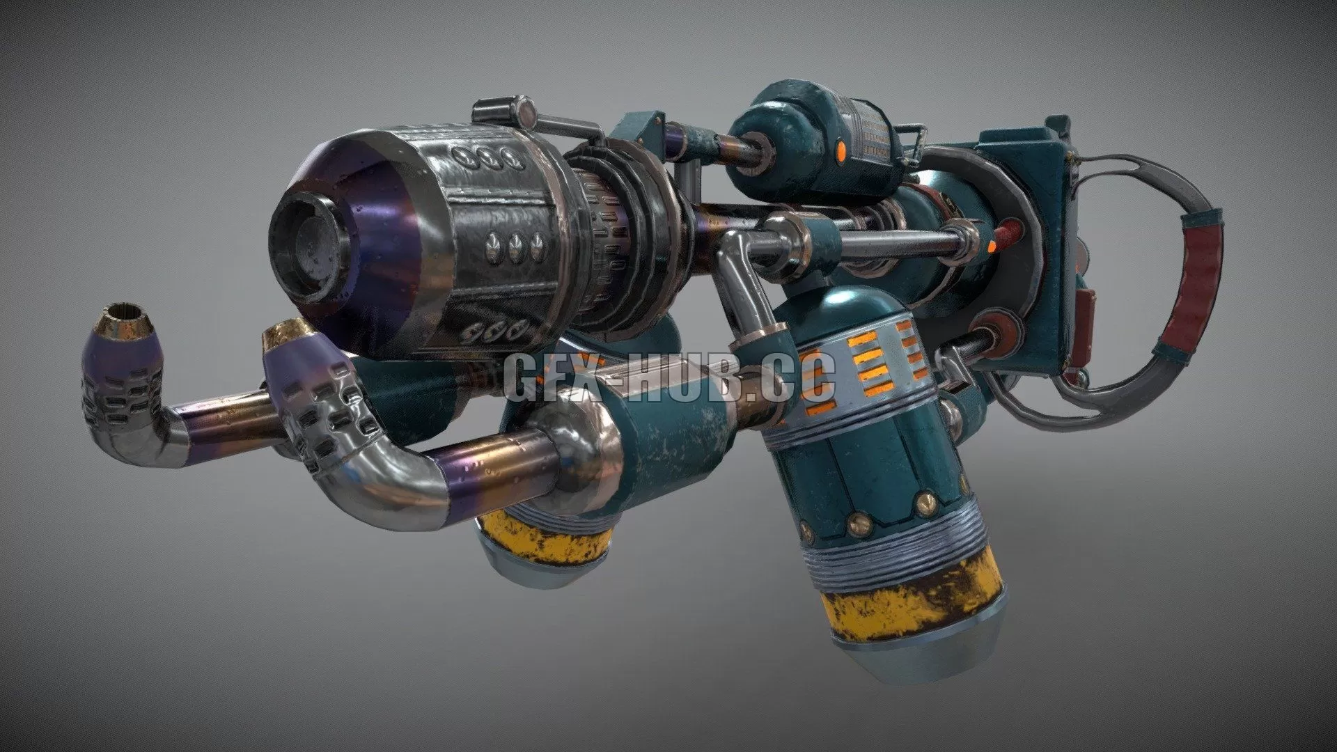 PBR Game 3D Model – TheOuterWorlds Flamethrower